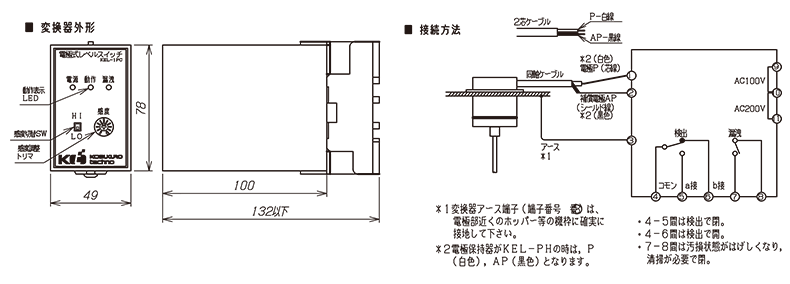 電極式レベルスイッチカタログ2